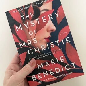 The Mystery of Mrs. Christie by Marie Benedict - Red & Navy Paperback